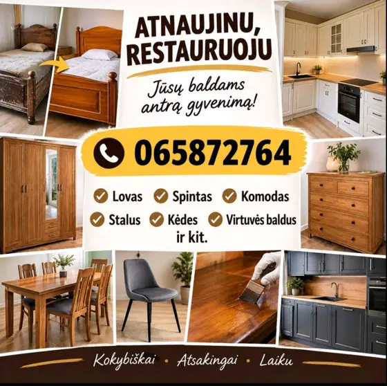 Baldų atnaujinimas ir restauravimas